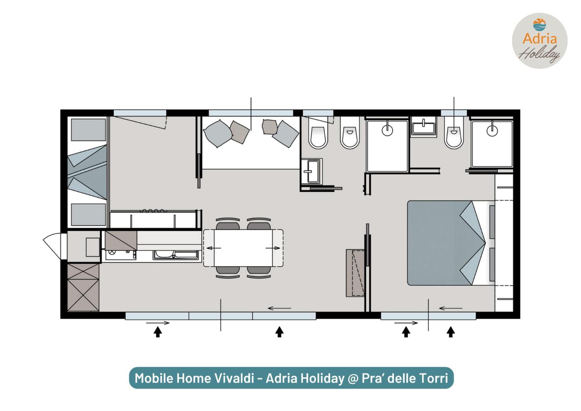 Pra' Delle Torri - Adria Holiday Mobile Homes Каорле Екстериор снимка