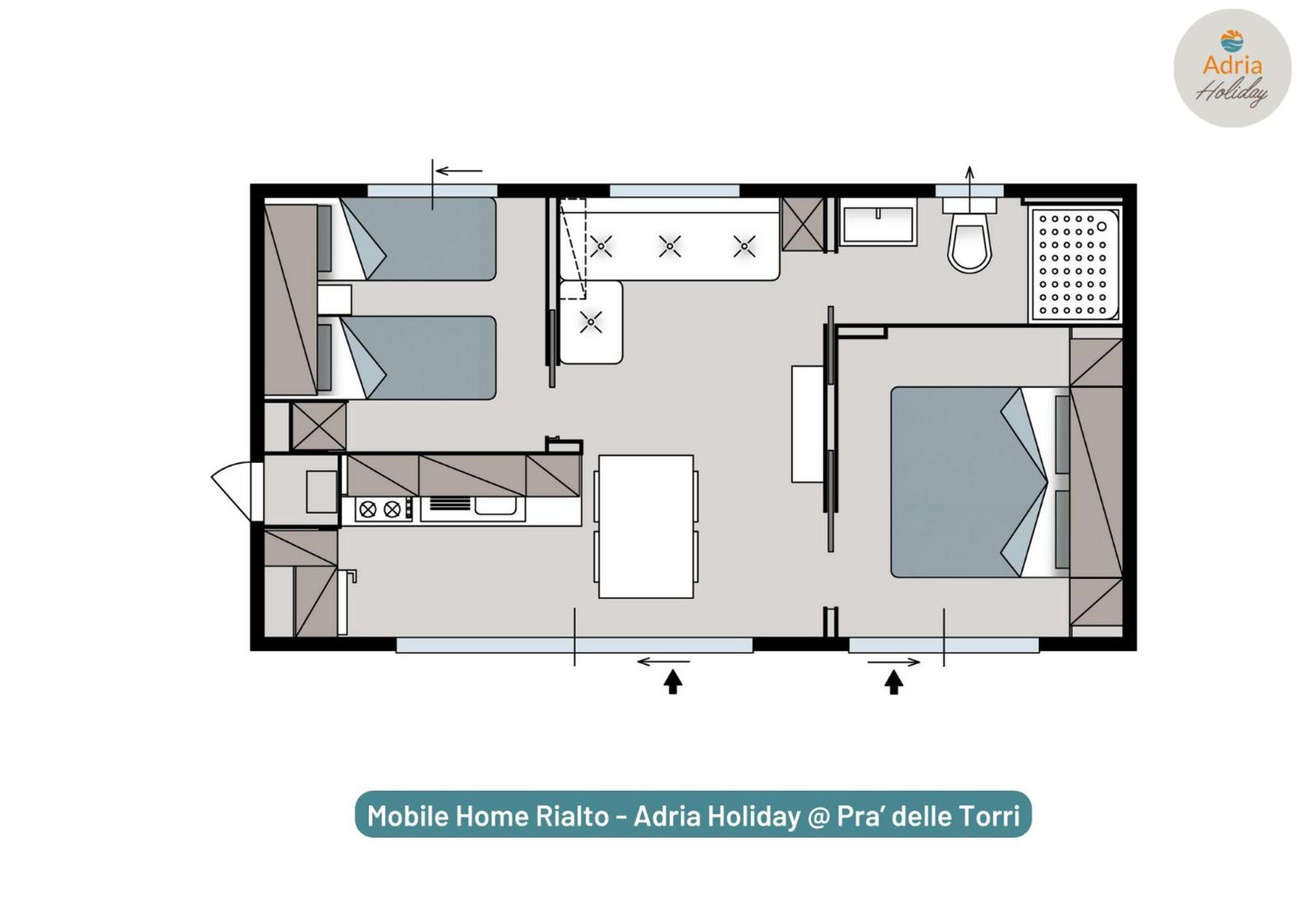 Pra' Delle Torri - Adria Holiday Mobile Homes Каорле Екстериор снимка